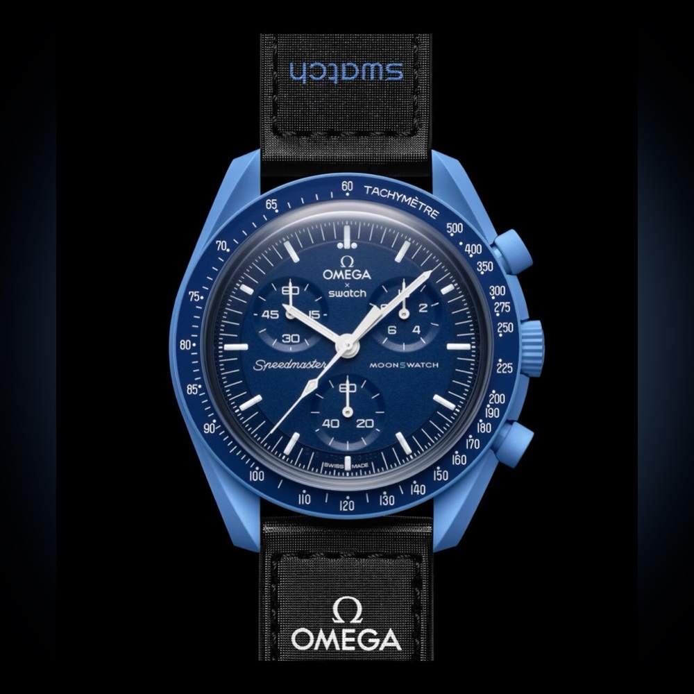 NEW IN BOX Omega x Swatch Bioceramic Moonswatch Moon - Mission to Neptune